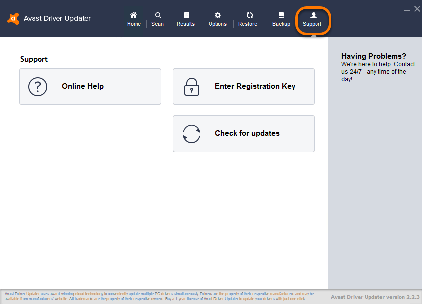 driver support registration key number 2018 free