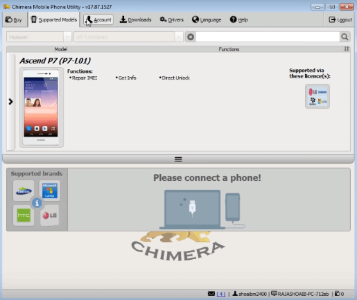 chimera tool crack password