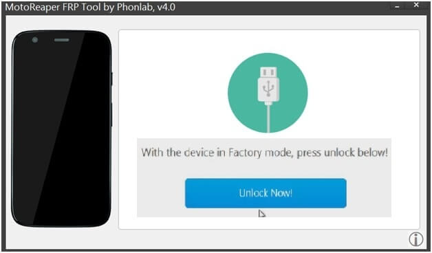 Motorola Moto E FRP Bypass Tool 